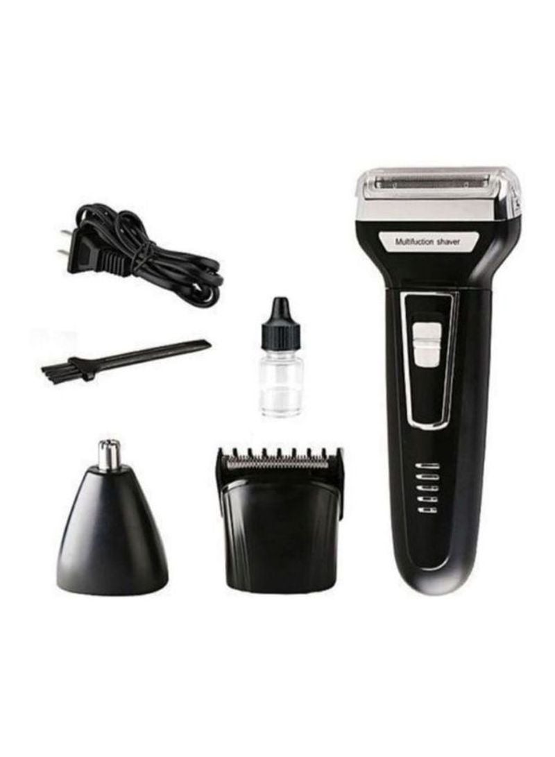 Km-6558 3-In-1 Electric Shaver Kit Black/Clear/Silver