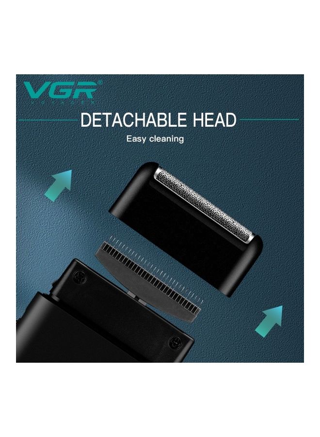 V-390 Single Foil Cordless Electric Travel Mini Manufacturer Shaver For Man Black