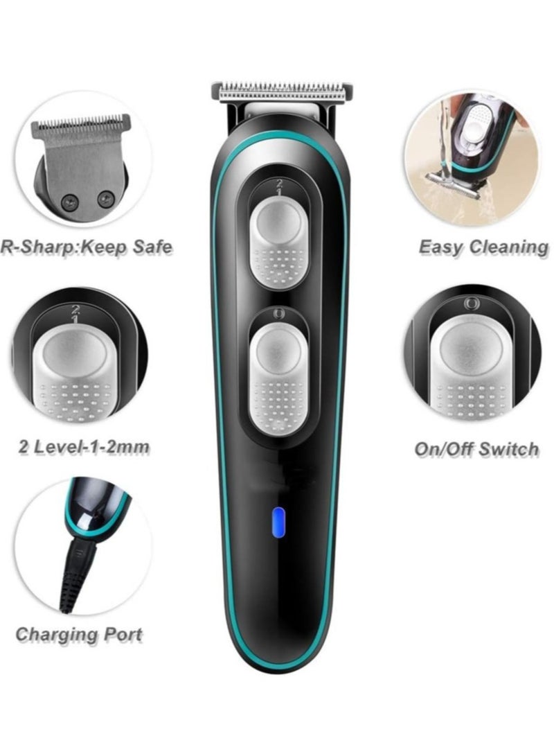 Cordless Electric Hair Clipper and Beard Trimmer for Home Use, VGR rechargeable Professional Hair Clipper for Men and Children with 4 Guide Combs