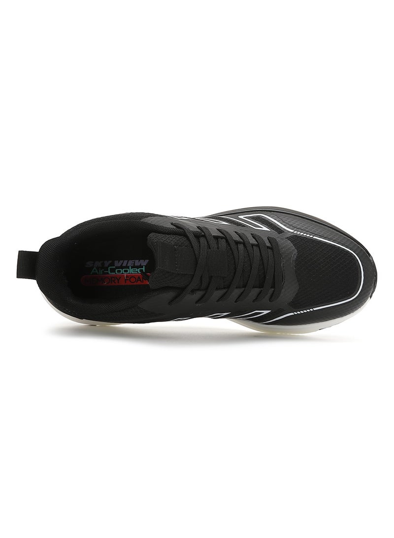 Men's Lace Up Walking Shoes Running Comfortable Tennis Breathable Non Slip Athletic Sports Shoes Gym Workout Cross Training Sneakers With Non-Slip Backing