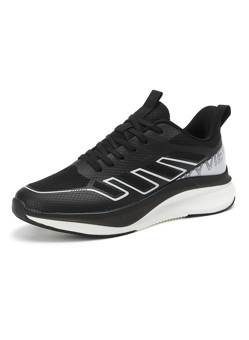Men's Lace Up Walking Shoes Running Comfortable Tennis Breathable Non Slip Athletic Sports Shoes Gym Workout Cross Training Sneakers With Non-Slip Backing