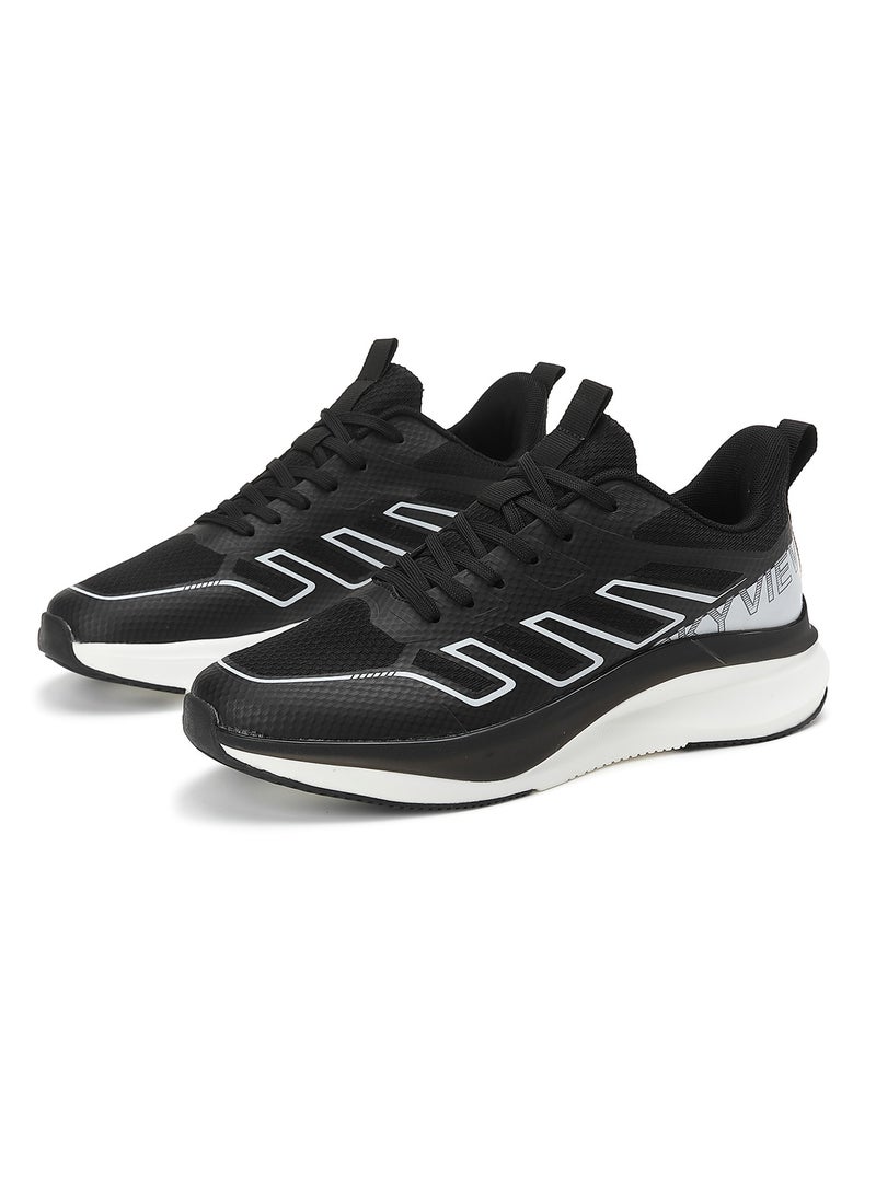 Men's Lace Up Walking Shoes Running Comfortable Tennis Breathable Non Slip Athletic Sports Shoes Gym Workout Cross Training Sneakers With Non-Slip Backing