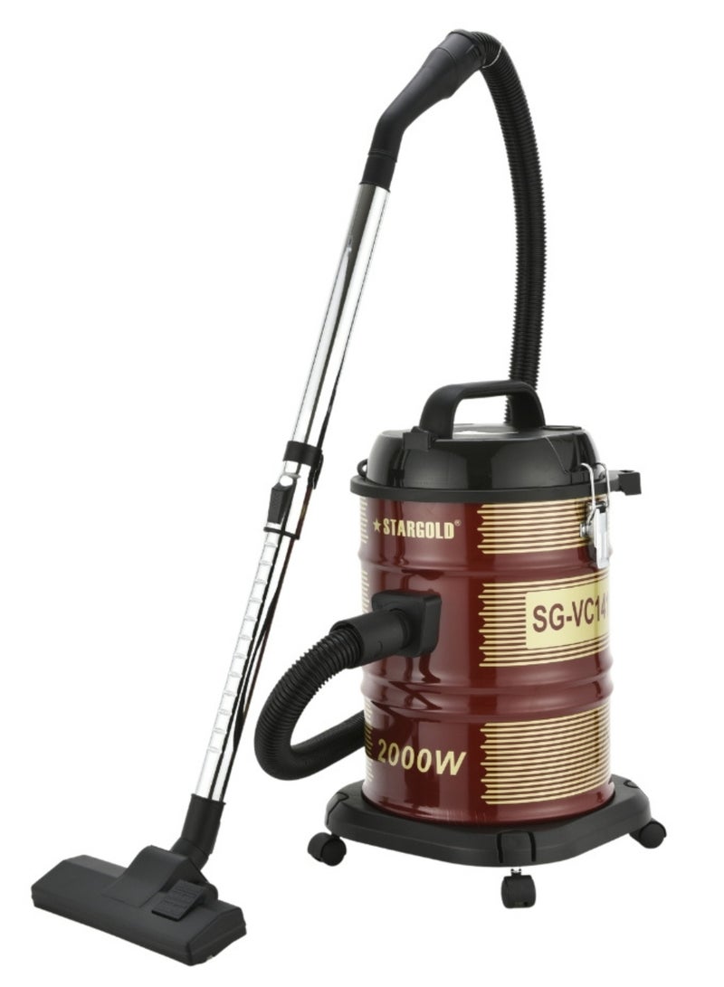 Dry Vacuum Cleaner 22L 2000W With Telescopic Tube 1.5M Cable