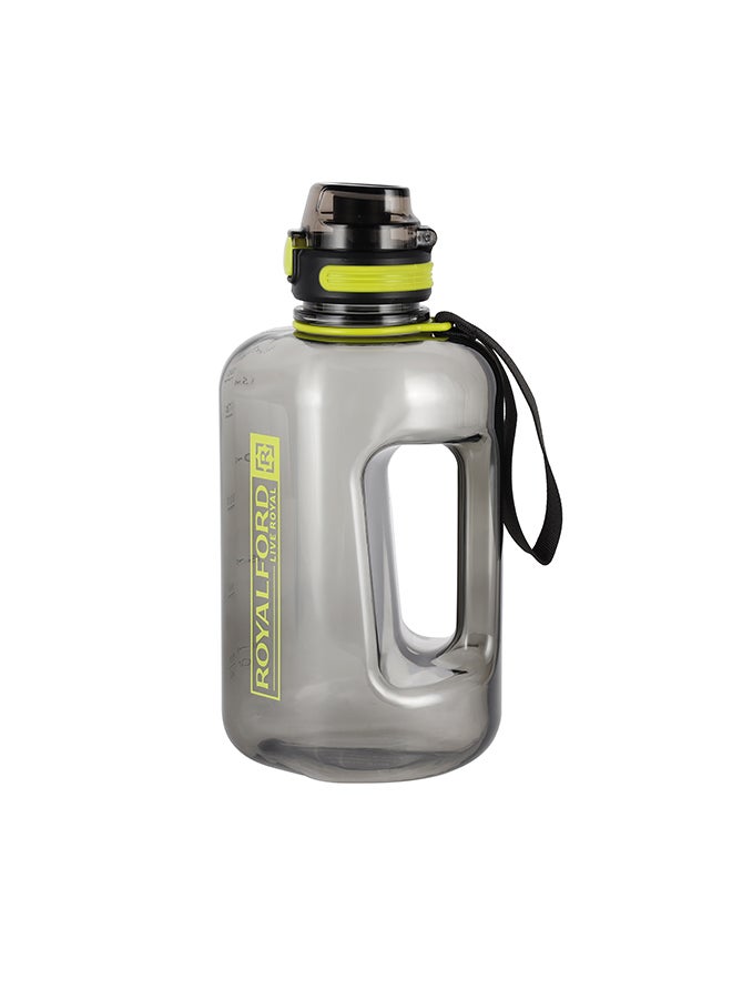 Royalford 2400 ml Travel Carry Water Bottle- RF12407/ Plastic Bottles with Flip Top Lid, Straw, with Carry Handle/ Perfect for Fitness, Outdoor Activities and Gym/ Leak-Proof Multicolor 2400ml