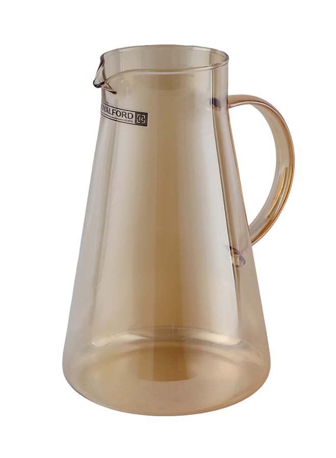 Royalford 5-Piece Water Jug and Cup Set- RF12209/ Includes 1800 ml Carafe and 4 260 ml Glasses/ with Lid, Pouring Spout, for Iced Tea, Juice, Milk, Coffee, Lemonade, Hot and Cold Multicolor