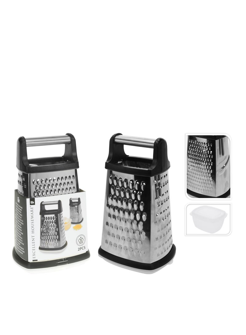 Koopman Stainless Steel Grater - Durable, Multi-Purpose, Kitchen Essential