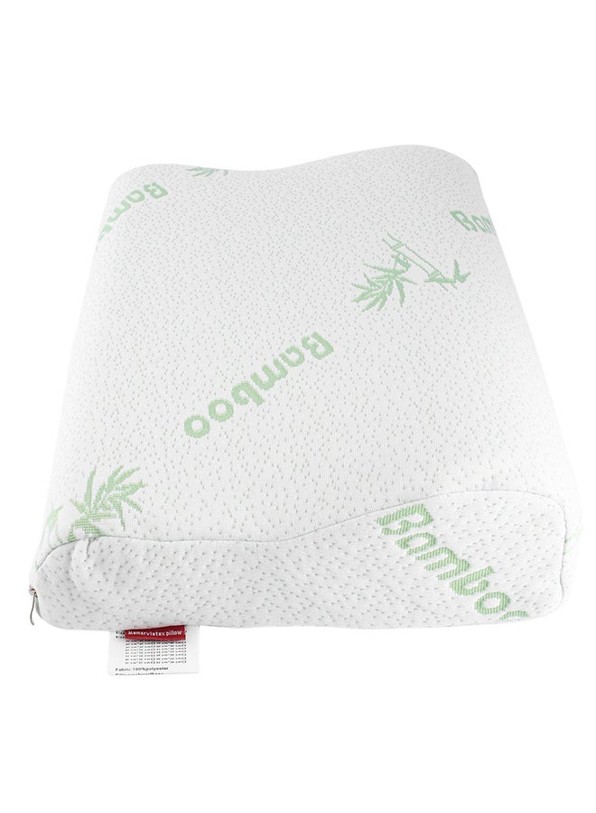 Rebound Memory Foam Pillow Polyester White 30 x 50cm