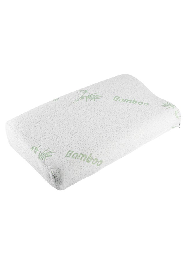 Rebound Memory Foam Pillow Polyester White 30 x 50cm