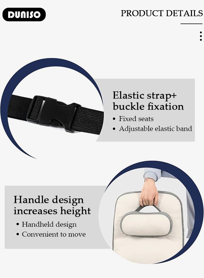 Lumbar Support Pillow for Office Chair, Ergonomic Back Cushion for Pain Relief & Improve Sitting Posture, Back & Neck Support with Portable Design,Adjustable Straps Pillow for Office Chair, Wheelchair, Desk Chair, Computer Chair, Gaming Chair