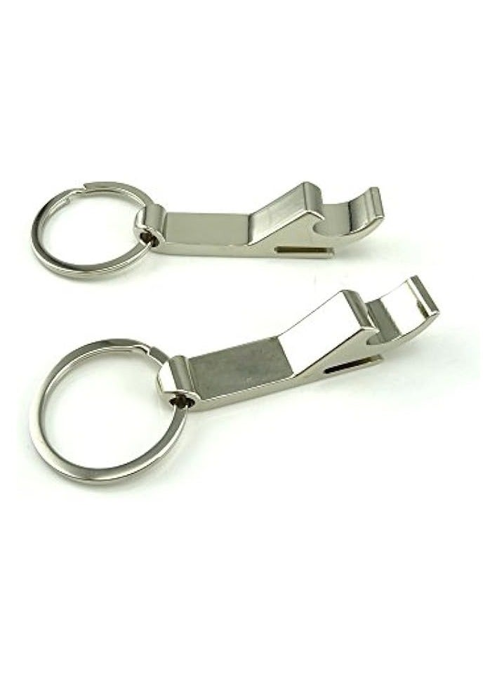 2pcs Keychain Bottle Opener - bartender bottle opener - Zinc Alloy Bottle /Can Opener - Versatile & Durable - Premium Keyring Bottle Opener