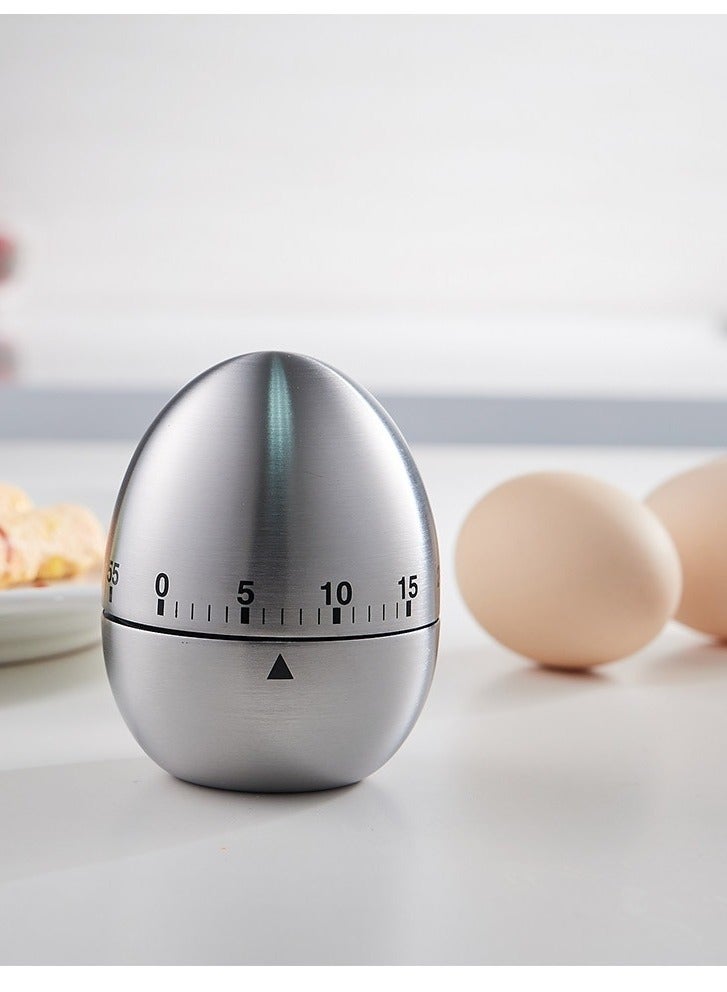 Kitchen Mechanical Timer - Egg-Shaped 60-Minute Timer | Cooking & Baking Reminder for Students