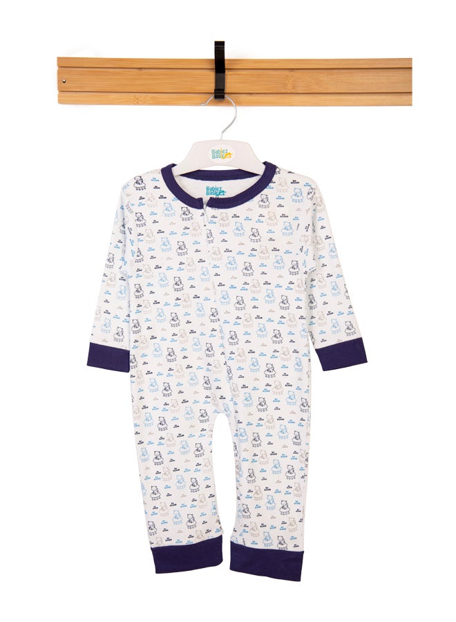 100% Cotton Printed Long Sleeves Jumpsuit/Romper/Sleepsuit For Babies