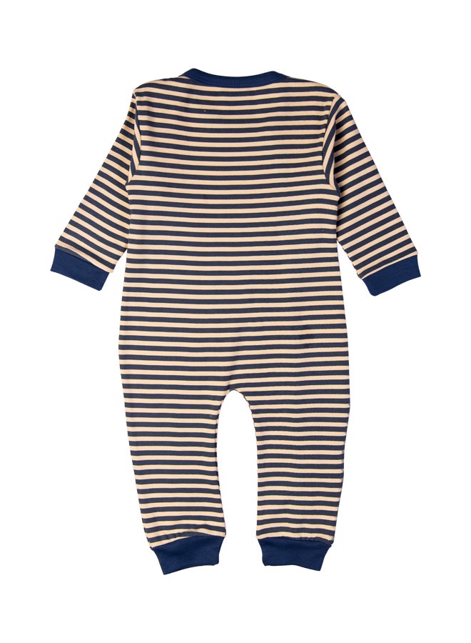 100% Cotton Printed Long Sleeves Jumpsuit/Romper/Sleepsuit For Babies