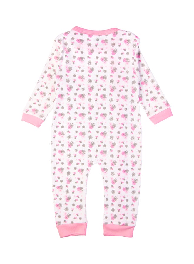 100% Cotton Printed Long Sleeves Jumpsuit/Romper/Sleepsuit For Babies