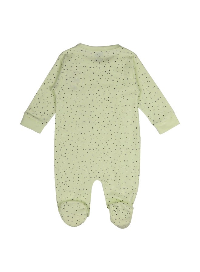 100% Cotton Printed Long Sleeves Jumpsuit/Romper/Sleepsuit With Feet Covering For Babies