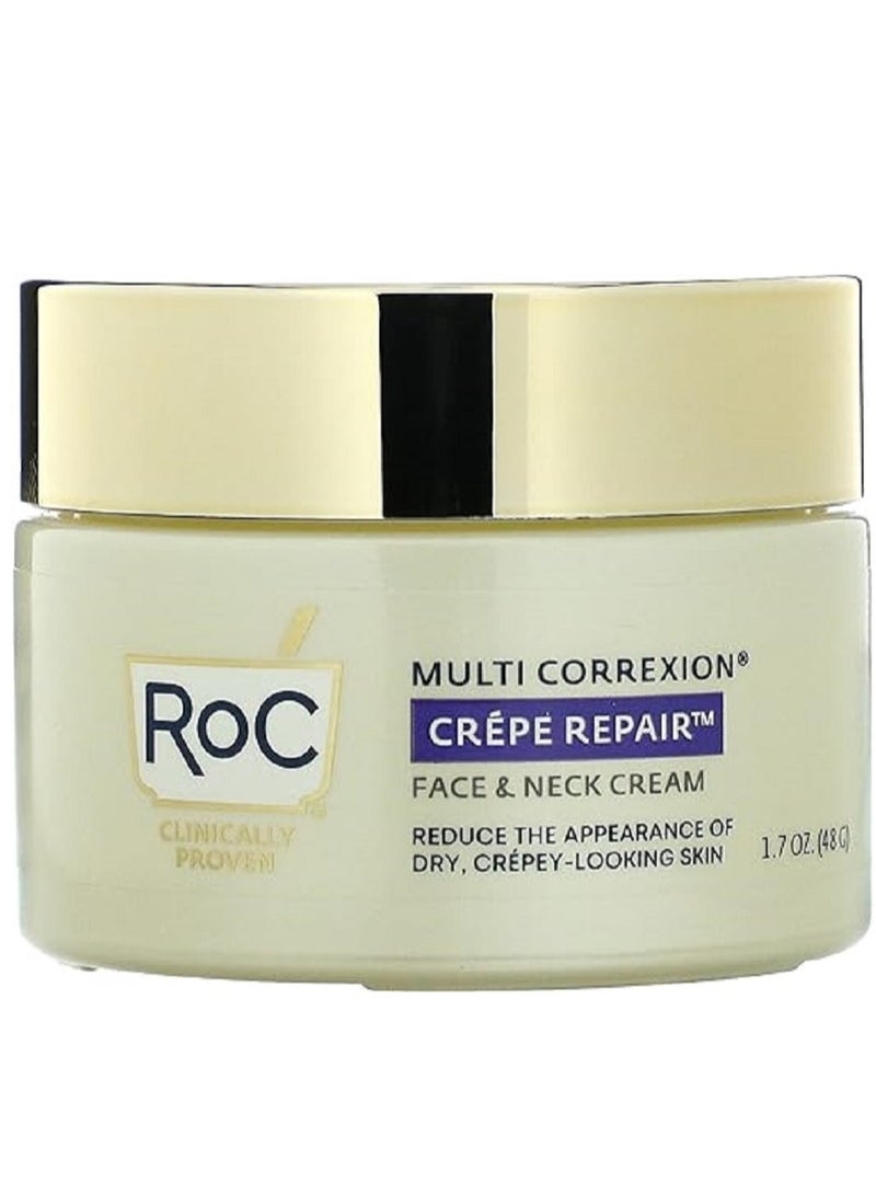 Multi Correxion, Crepe Repair, Face & Neck Cream, 1.7 oz (48 g), RoC