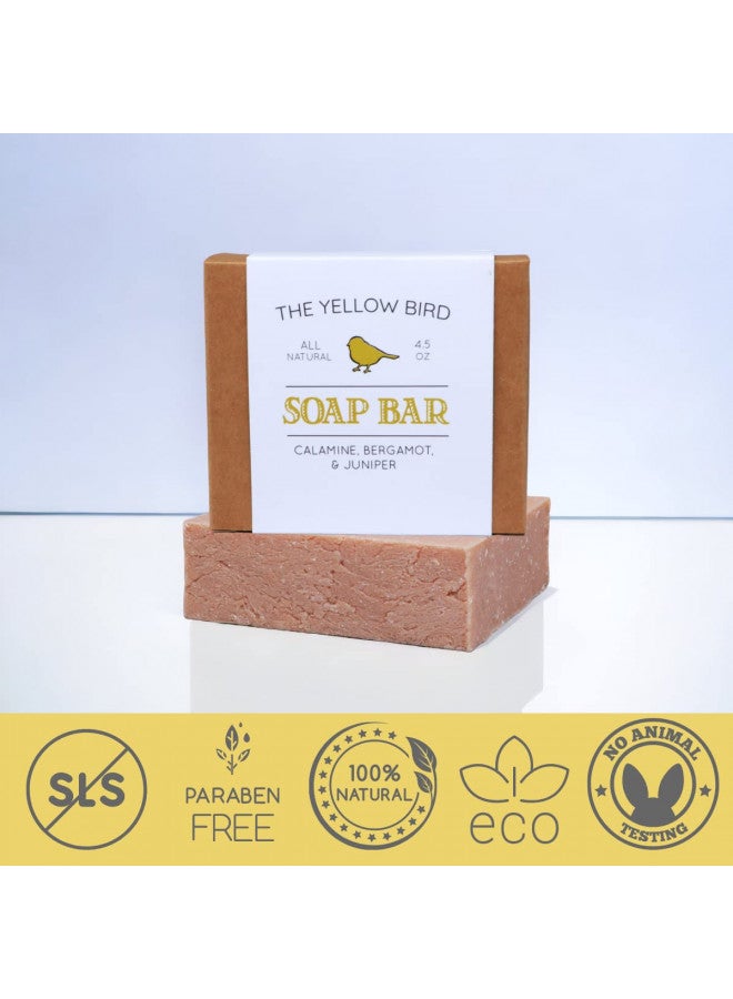 The Yellow Bird Natural Bar Soap (Neem Geranium Lemongrass, 1 Bar)