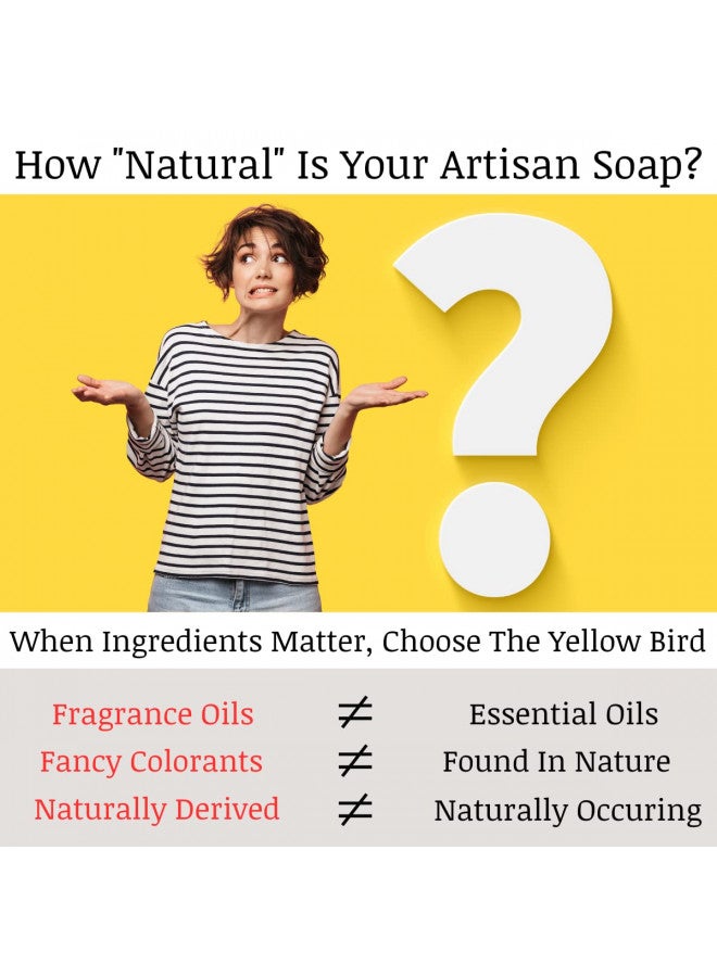 The Yellow Bird Natural Bar Soap (Neem Geranium Lemongrass, 1 Bar)