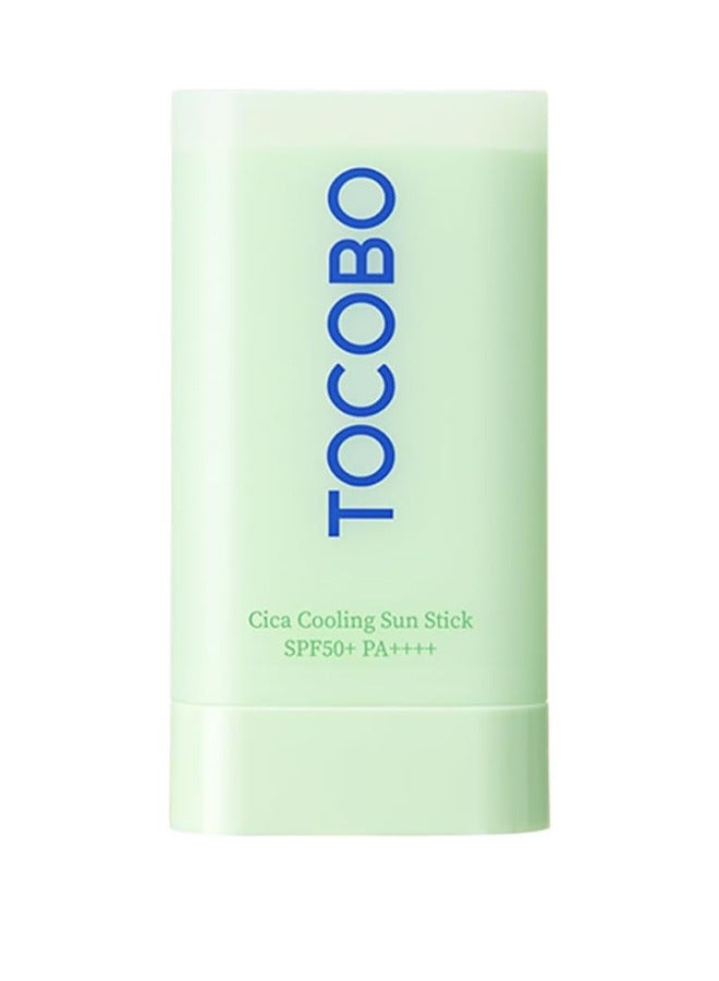 TOCOBO Cica Cooling Sun Stick SPF50+ Fermented Cica Complex, Cooling Sun Stick, Reduces Skin Temperature, Quick Soothing, Lightweight and Moisturizing Sun Stick