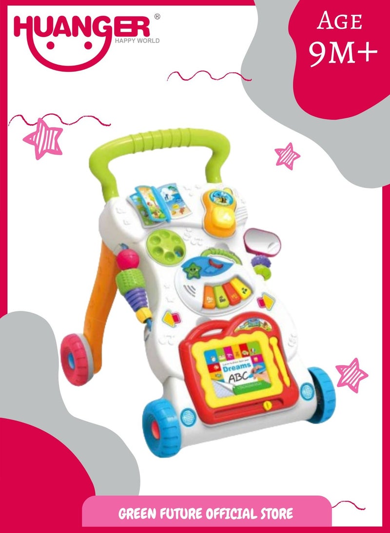 Baby Learning Walker & Activity for Toddlers Educational Toy for 1 Year Plus with Lights, Sounds, and Fun Features