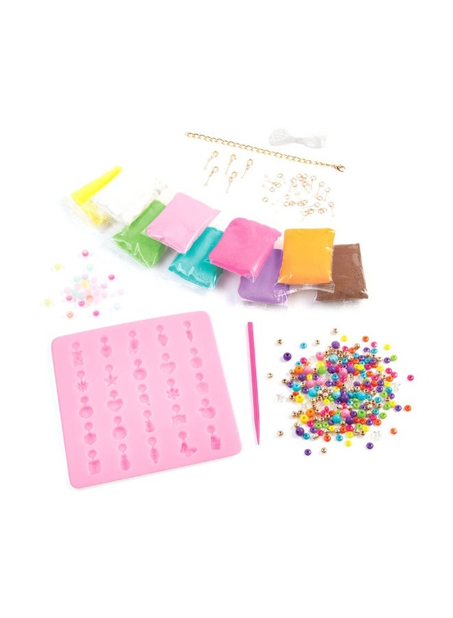 Make It Real Clay Charm Diy Jewelry Kit (279 Pieces)