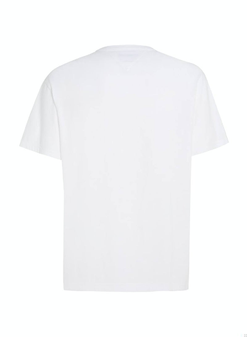 Men's Regular Fit T-Shirt - Cotton, White