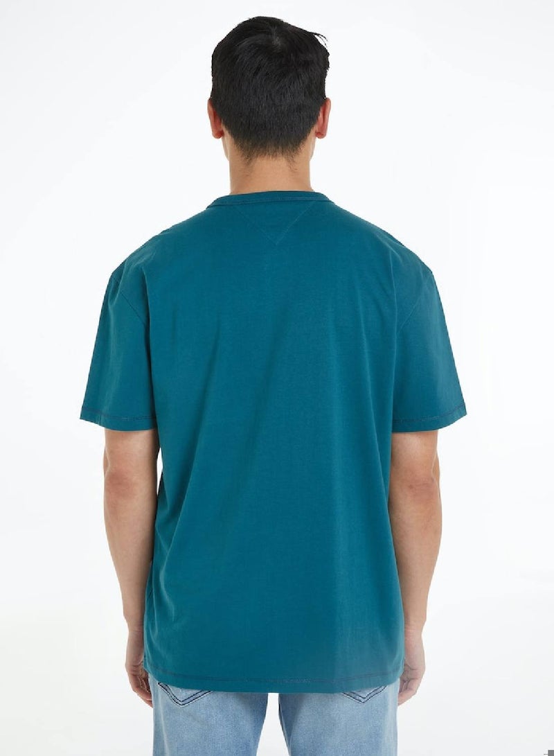 Men's Vastity Regulat Fit T-Shirt - Cotton, Blue