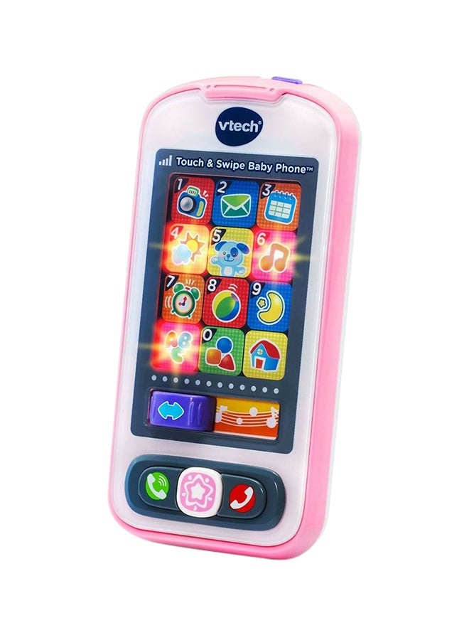 Touch And Swipe Baby Phone, Pink, 6-36 Months - 80-146150 10.67x7.62x14.99cm