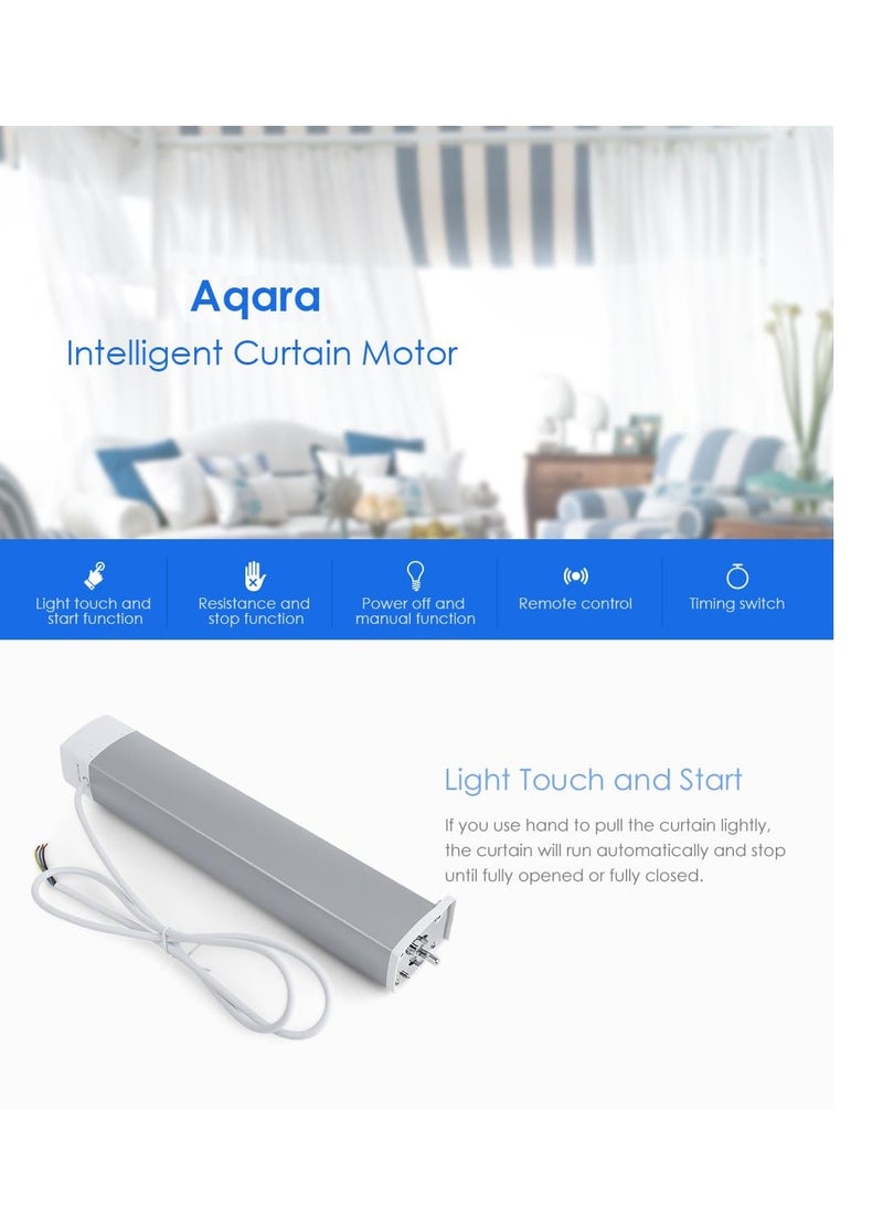 Aqara Smart Zigbee Electric Curtain Motor ZNCLDJ11LM Track Timing Automatic Rail Remote Control Voice Homekit