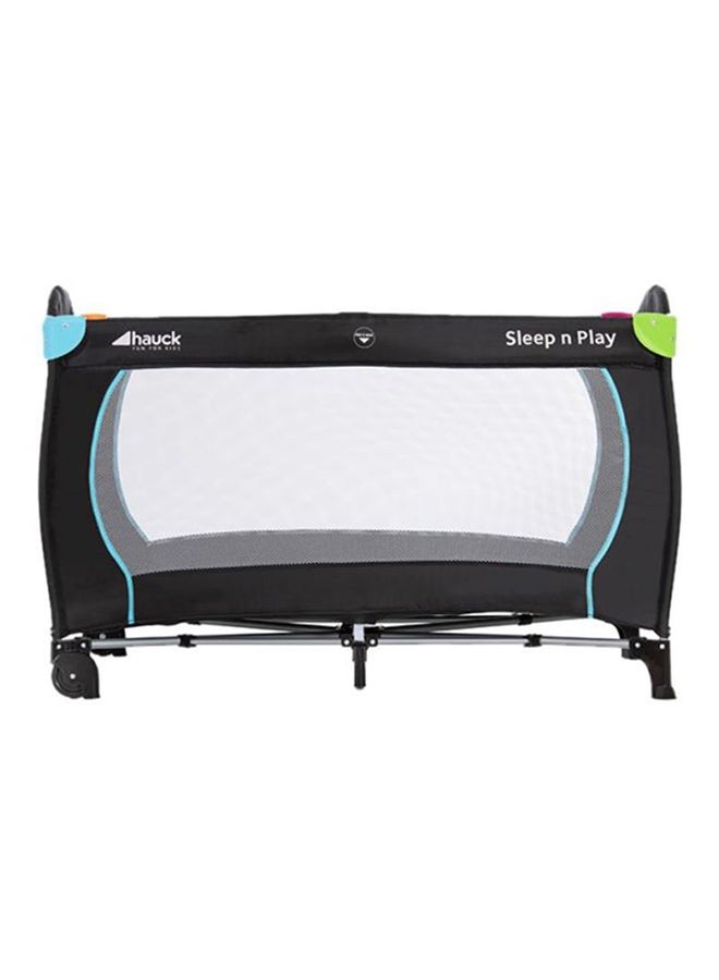 Sleep And Play Go Plus Travel Cot - 	 Black/White