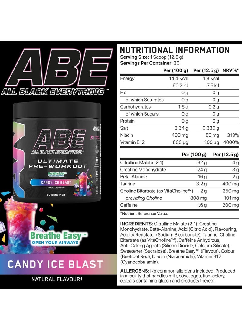 Applied Nutrition ABE, Candy Ice Blast, 375g