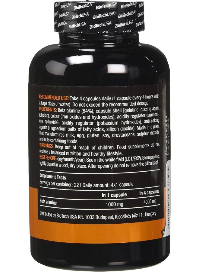 BioTechUSA Beta Alanine, 90 Caps, 150 g