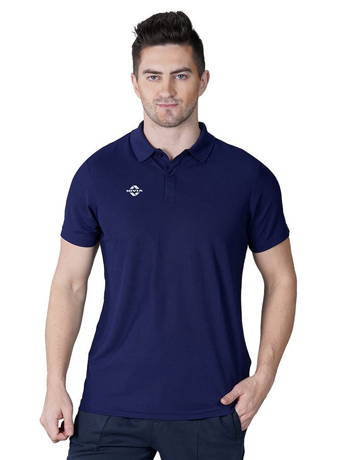 2350 - 8 Polo T-shirt | Size : XXL | Material : Polyester | Light Weight | Comfortable | Stylish | Gym and Sports Wear