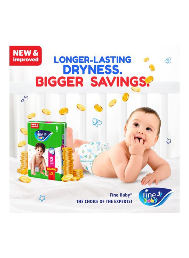 Baby Diapers, Size 3, Medium 4–9Kg, Pack Of 68 Diapers, With New And Improved Technology