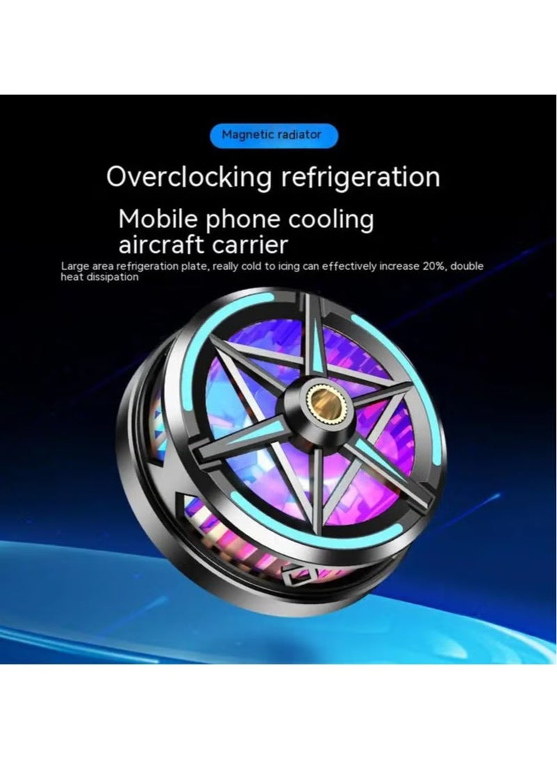 Portable Phone Cooler For Gaming Portable Magnetic Design Cooling Case Advanced Instant Technology Cooling Fan Fit All Types of Phones Android