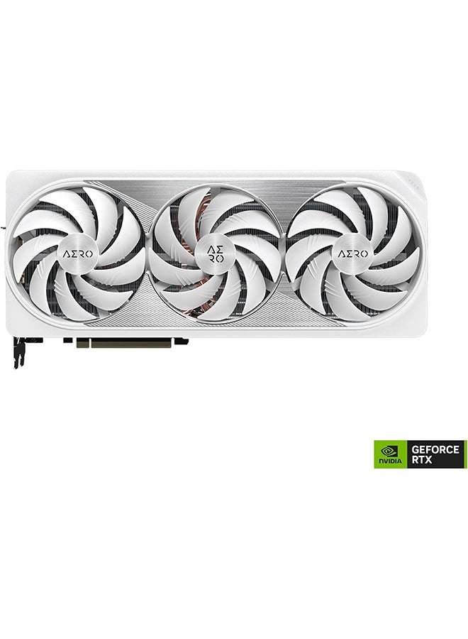 GeForce RTX 4090 AERO OC 24G Graphics Card, 3X WINDFORCE Fans, 24GB 384-bit GDDR6X, GV-N4090AERO OC-24GD Video Card White