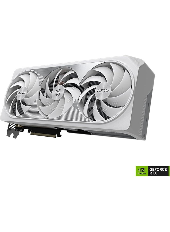 GeForce RTX 4090 AERO OC 24G Graphics Card, 3X WINDFORCE Fans, 24GB 384-bit GDDR6X, GV-N4090AERO OC-24GD Video Card White