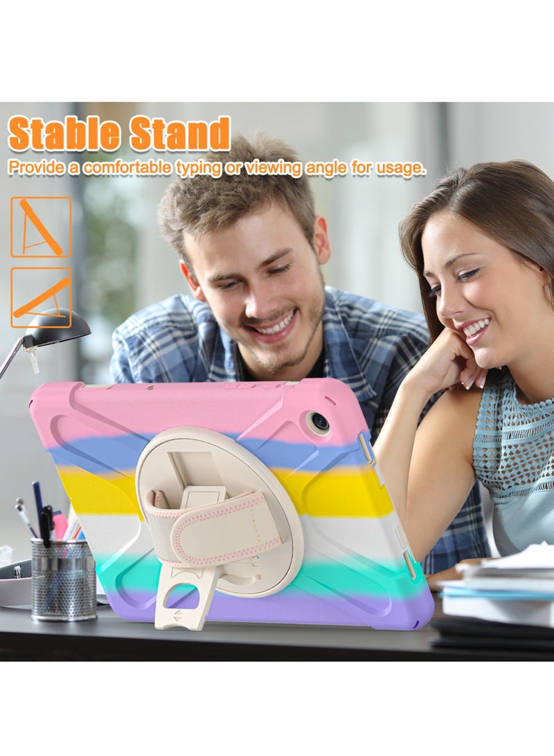 Case for Galaxy Tab A9 Plus/A9+ 5G 11 Inch 2023 (SM-X210/X215/X216/X218), Heavy Duty Shockproof Rugged Protective Case Cover with Pen Holder Hand Strap Kickstand
