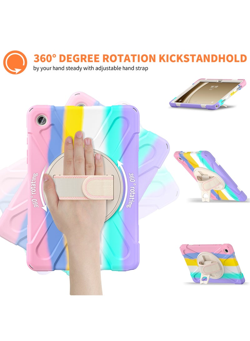 Case for Galaxy Tab A9 Plus/A9+ 5G 11 Inch 2023 (SM-X210/X215/X216/X218), Heavy Duty Shockproof Rugged Protective Case Cover with Pen Holder Hand Strap Kickstand