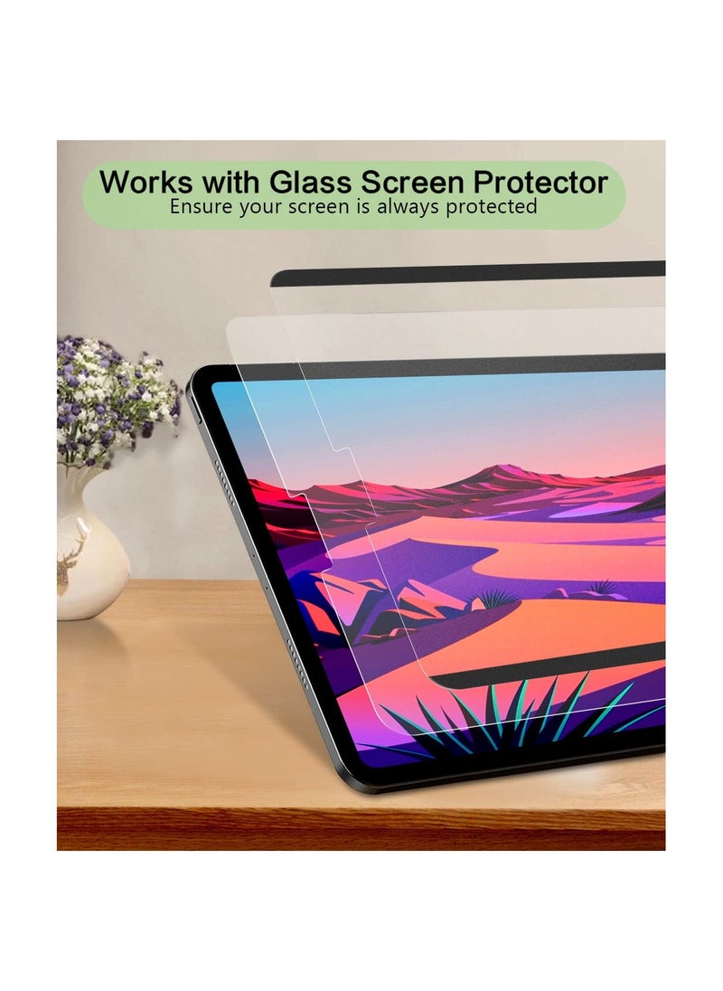 Like Paper Screen Protector for iPad Pro 12.9 Inch (2022/ 2021/ 2020/ 2018), Magnetic Removable Screen Protector for iPad Pro 12.9 6th/5th/4th/3rd Generation Matte Film Anti Glare for Drawing Reusable