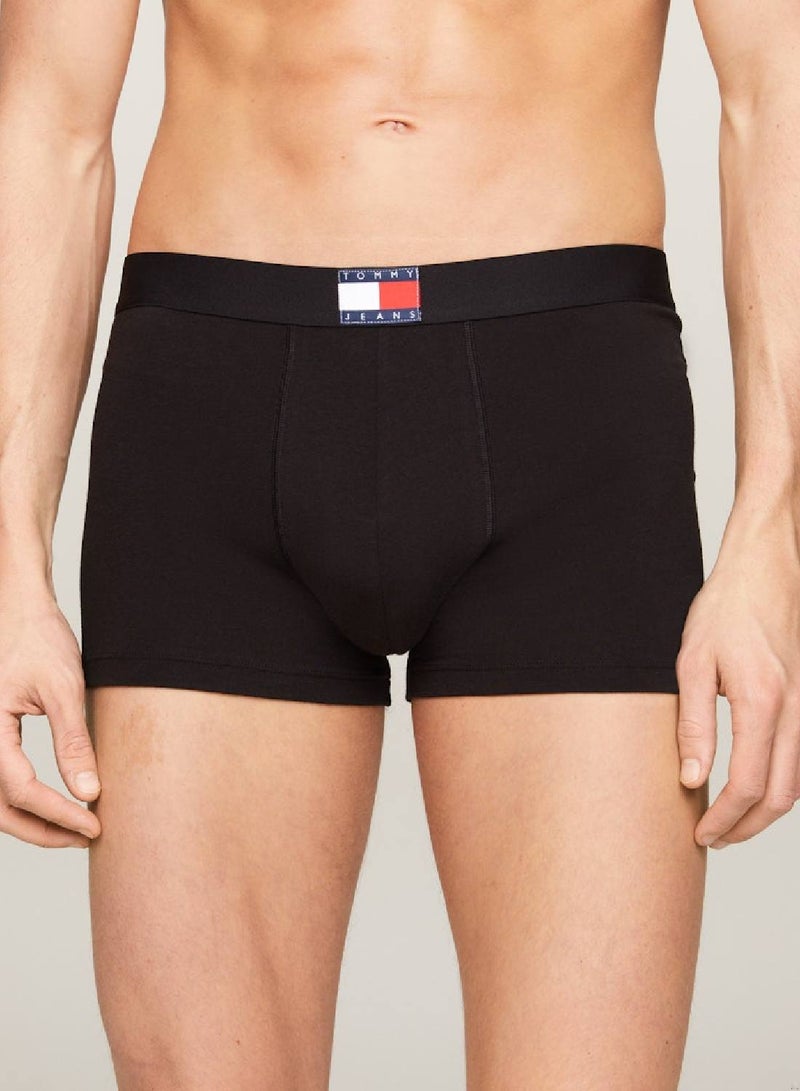 Men's 3 Pack Trunks - Cotton, Black