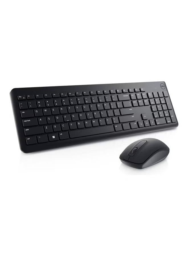 KM3322W Wireless Keyboard And Mouse With English-Arabic language BLACK