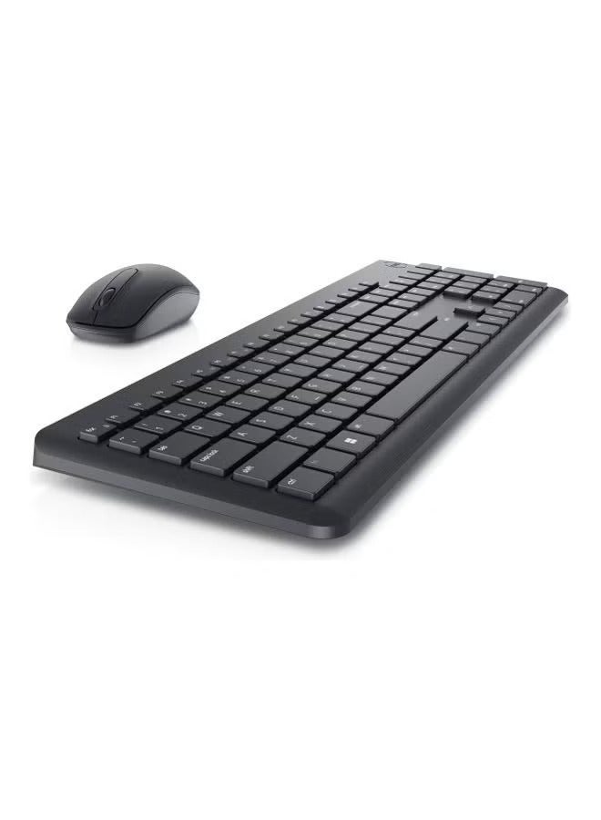 KM3322W Wireless Keyboard And Mouse With English-Arabic language BLACK