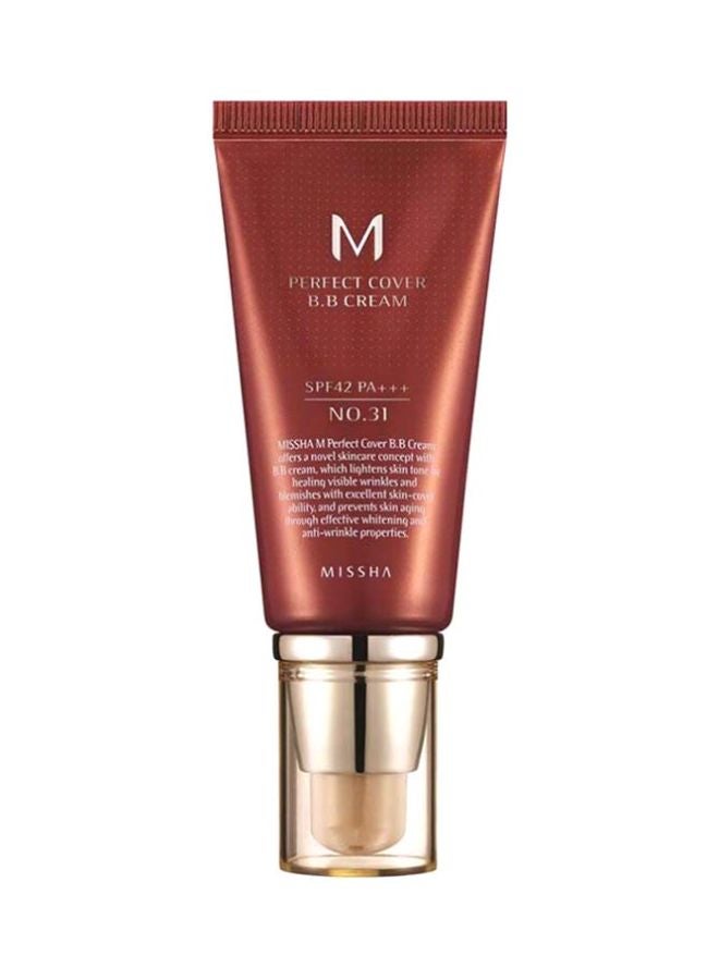 M Perfect Cover BB Cream With SPF 42 PA+++ Golden Beige