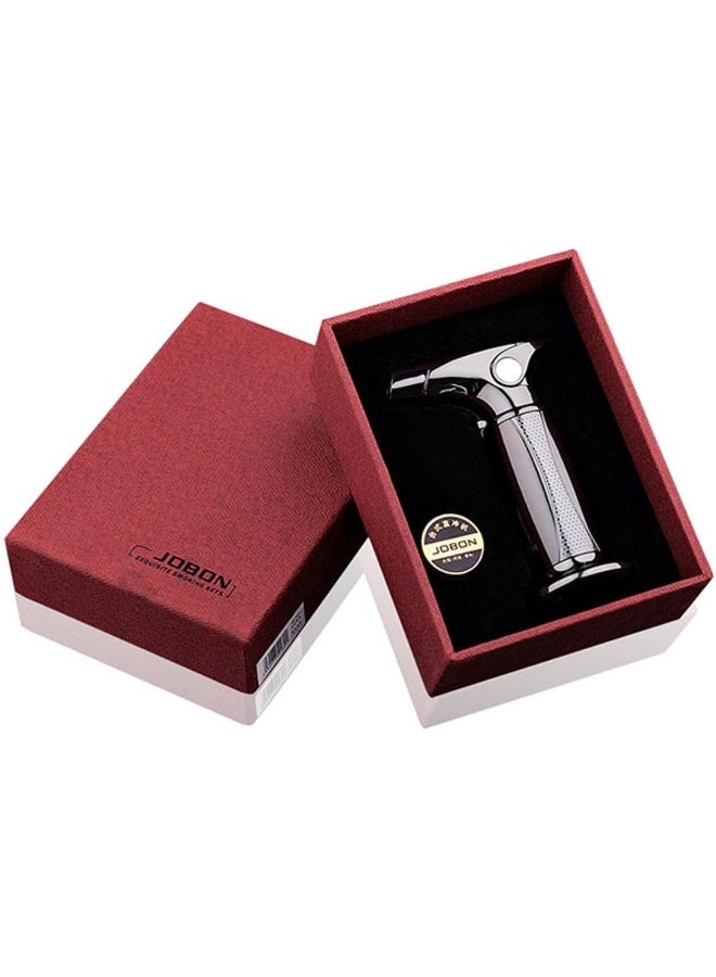 Alsaqer-Jobon Jet Flame Windproof Butane Gas Lighter-Bakhoor Charcoal Lighter-Jobon Torch Lighter-BBQ Lighter (Gas not Included)-(Black)