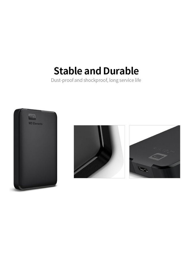 Elements High Speed External Hard Drive Black