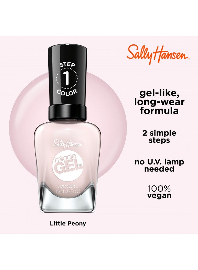 Sally Hansen Miracle Gel Nail Polish, Shade Little Peony 247 (Packaging May Vary)