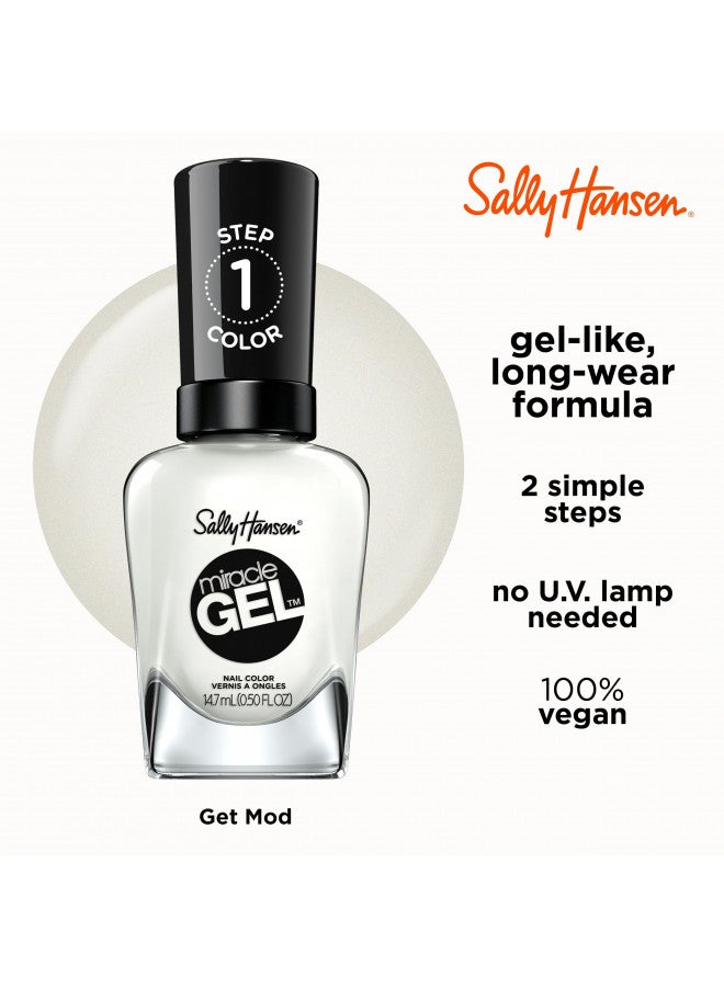 Sally Hansen Miracle Gel Nail Polish, Shade Get Mod #789, 0.5 Fl Oz