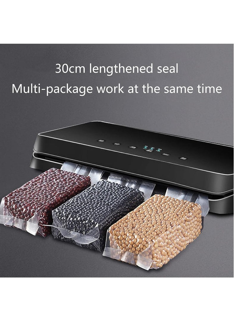 Vacuum Sealer Machine, Food Sealer Machine Automatic Manual for Dry And Moist Food Fresh Preservation, One-Touch Automatic Vacuum Packing Machine