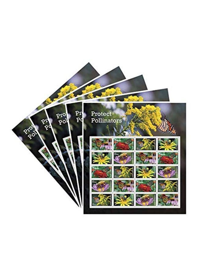 20-Piece Protect Pollinators Postage Stamps